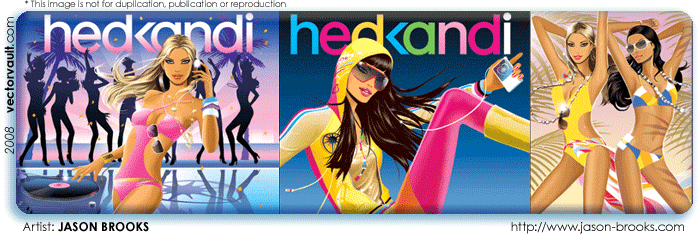 hed kandi vector art illustrator Jason Brooks interview vectorvault music