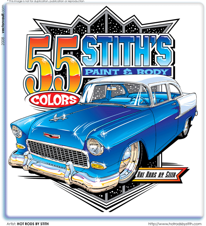 hotrod stith vector illustration vectorvault