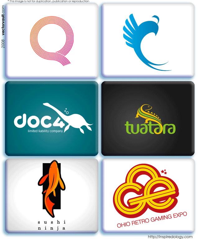 120 inspiring logos, branding vector art vectors vectorvault