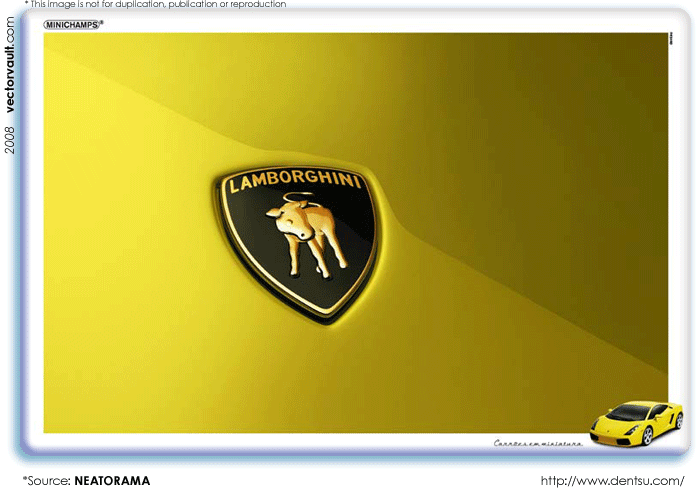 lambourghini baby car logo advertisement dentsu auto vectorvault free vector files free vector free vector images