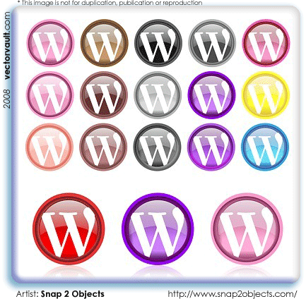 wordpress word press vector logo vector icon .ep file blogging icon vectorvault vectors free vector download