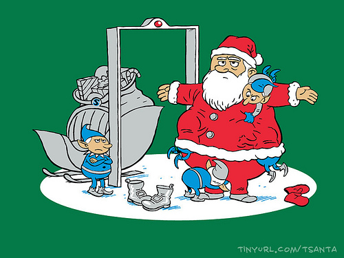 santa at airport security tsa don't touch my junk