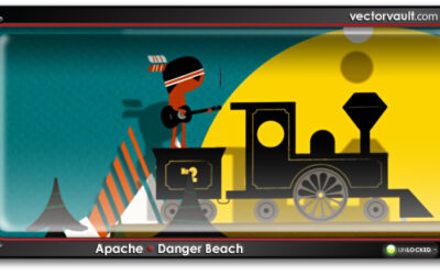 Vector Video: Apache for Danger Beach