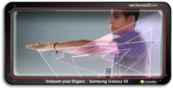 (video) Vector animation – Samsung Galaxy SII – Unleash Your Fingers