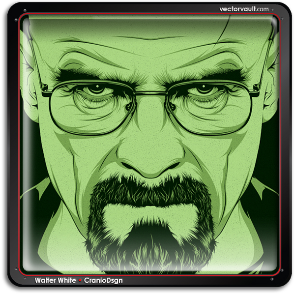 Walter White breaking bad vector illustration