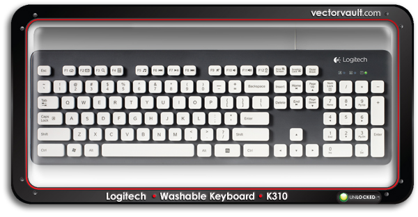 Logitech-Washable-Keyboard-K310-buy-vector-art