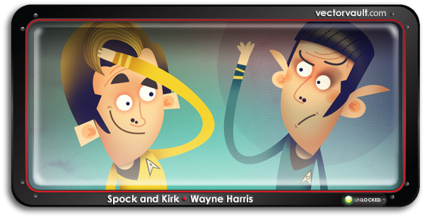 spock-and-kirk-search-buy-vector-art