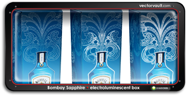 Bombay Sapphire Self-Illuminating Package by Yehrin Tong