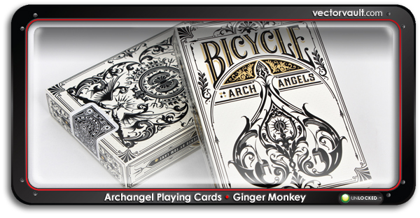 Archangel-bicycle-Playing-Cards-Ginger-Monkey-search-buy-vector-art