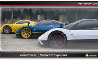 Papercraft Pagani Zonda Supercars by VisualSpicer (VIDEO)