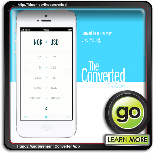 The Converted Measurement Conversion App from Ideon - Norway