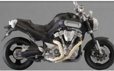 Ultra-realistic papercraft motorcycle – Yamaha MT-01