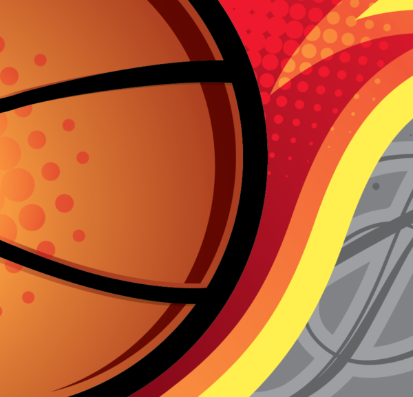 Vector Flaming Basketball logo  - Image 2